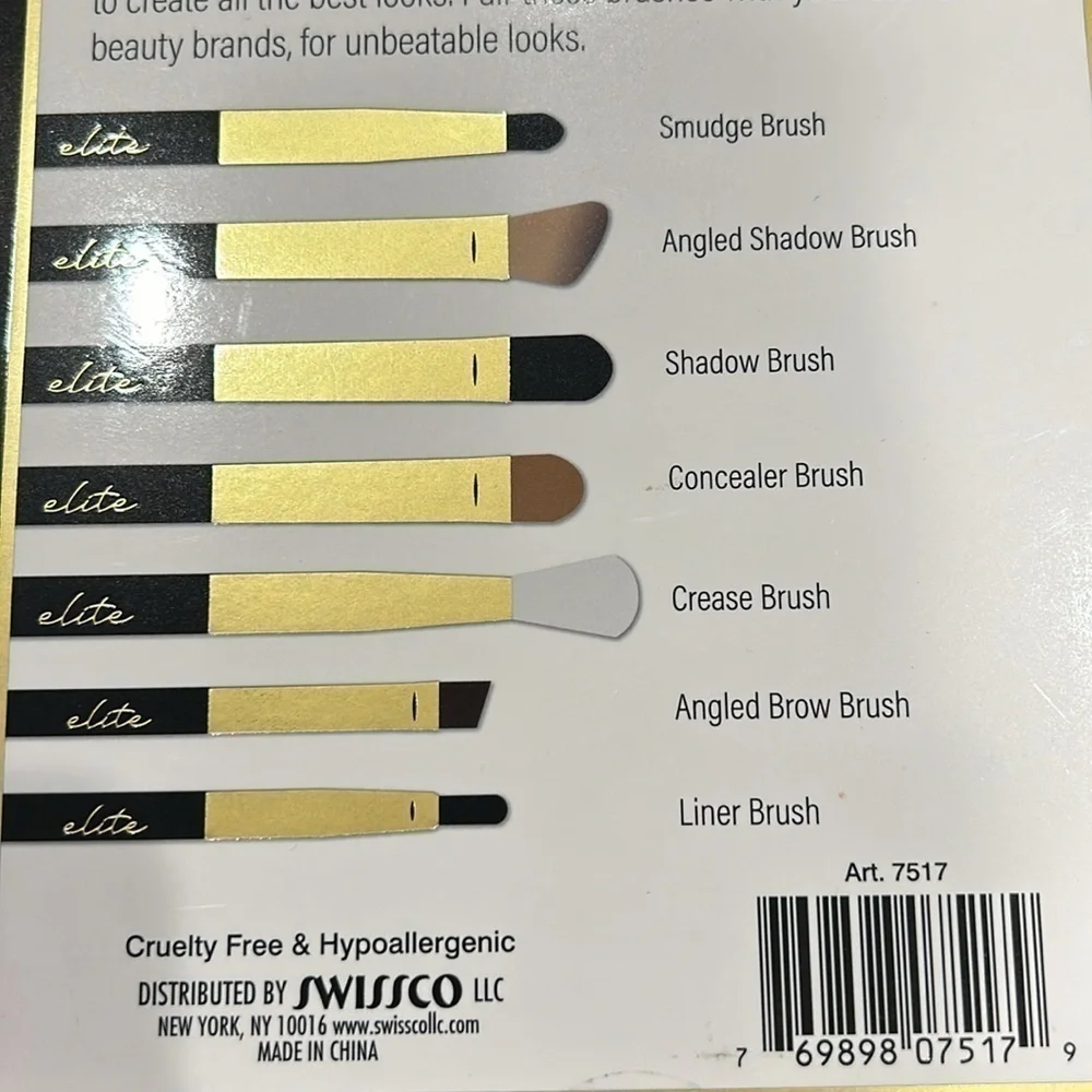 Brand New Pro Wye Definition 7 piece make up brush collection black bundle of 2